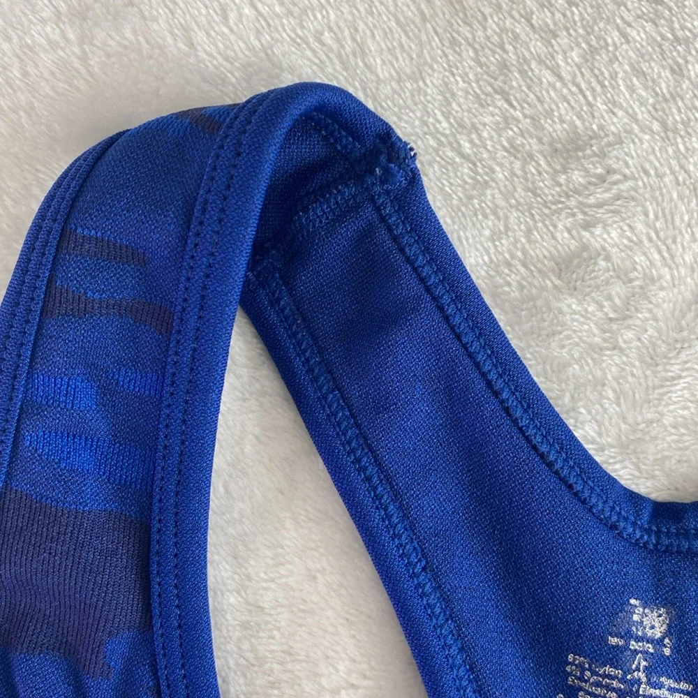 New Balance blue camo sports racerback bra - Picture 6 of 16